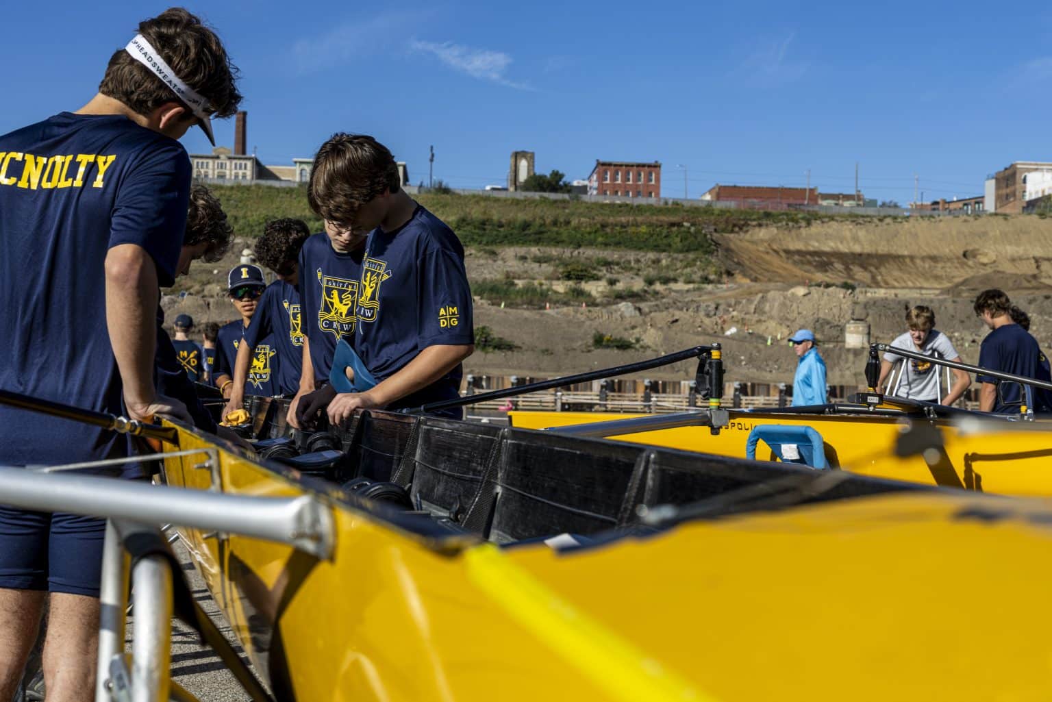 In perfect sync: Crews power down Cuyahoga River as thousands line ...