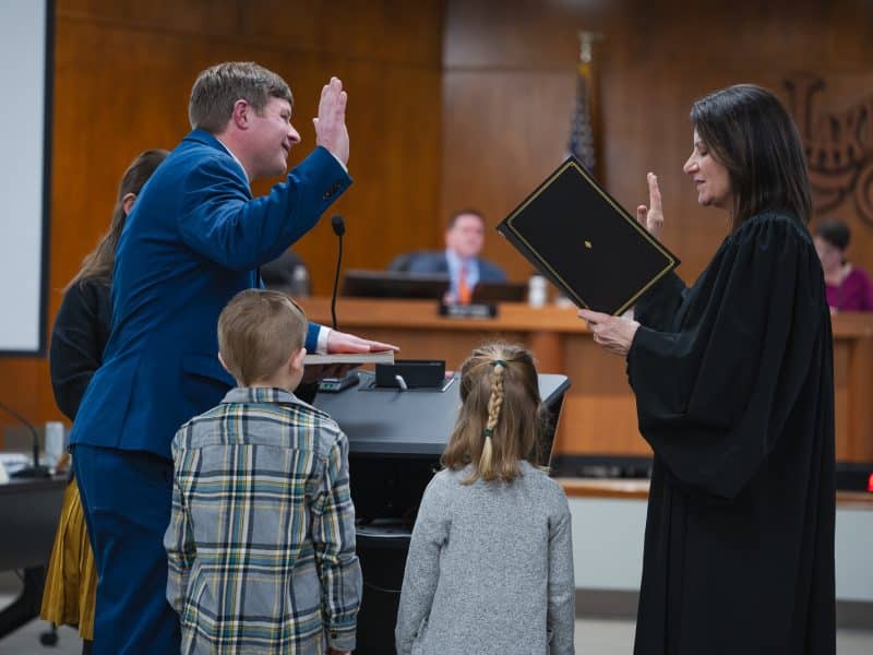 Matt Bixenstine sworn in as new Lakewood Ward 4 City Councilperson