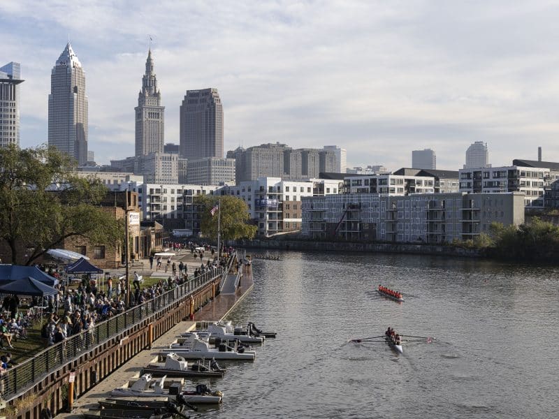Grant for Cleveland Rowing Foundation continues to reshape banks of the Cuyahoga River