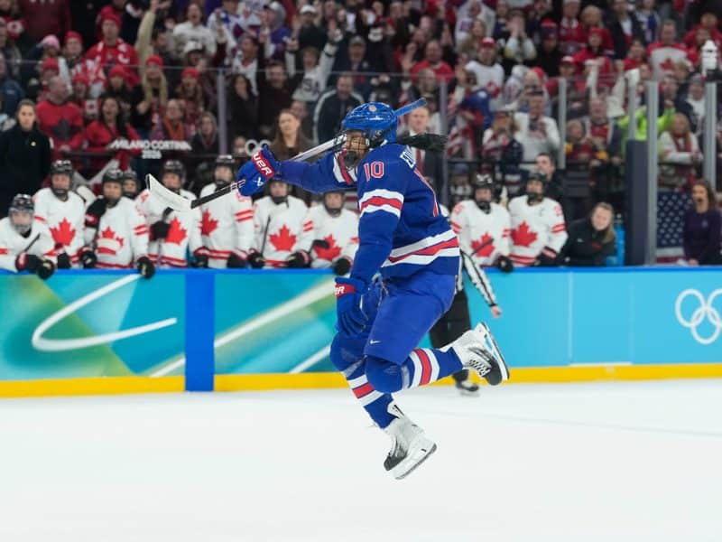 Hockey star Laila Edwards’ family saw Olympic gold medal win, thanks to Kelce brothers and GoFundMe