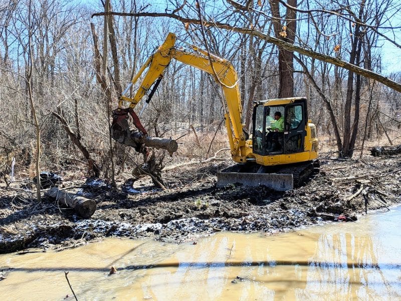 Stream work continues at Shaker Lakes amid dam controversies