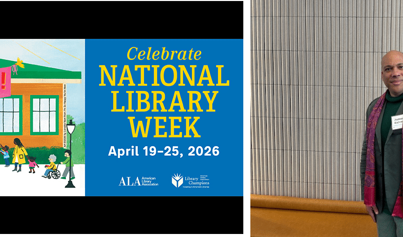 Cuyahoga County Public Library CEO Jamar Rahming celebrates National Library Week