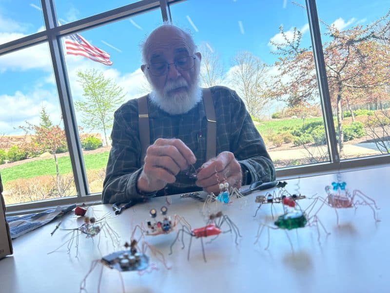 Cleveland’s friendly, neighborhood Spider-Man awards decency with artsy spiders